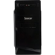 Carcasa Spacer MOON, Mini Tower, mATX, sursa 230 W, Negru
