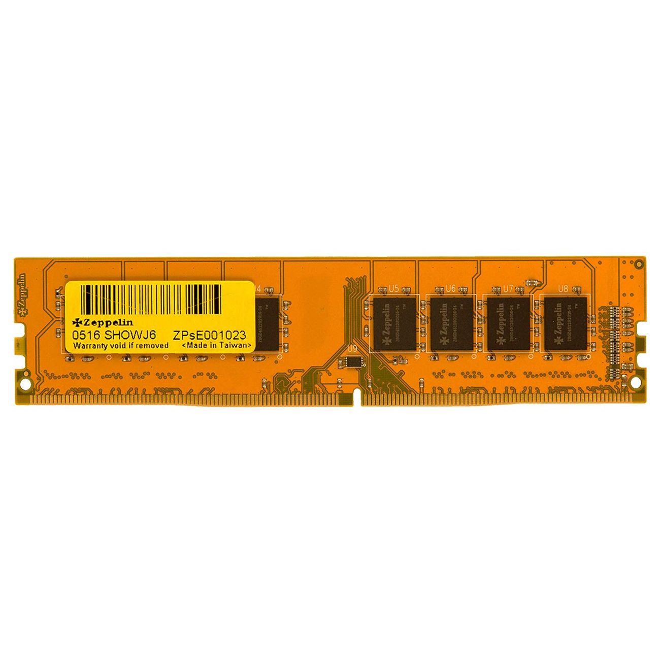 Memorie Zeppelin 4 GB DDR4 2133 MHz CL15, Galben