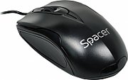 MOUSE  Spacer, PC sau NB, cu fir, USB, optic, 800 dpi, butoane/scroll 3/1, , negru,  SPMO-M11  (include TV 0.15 lei)