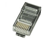 MUFA RJ-45 GEMBIRD pt. cablu UTP, Cat5e, RJ-45 (T), plastic, 100 buc,  LC-8P8C-001/100
