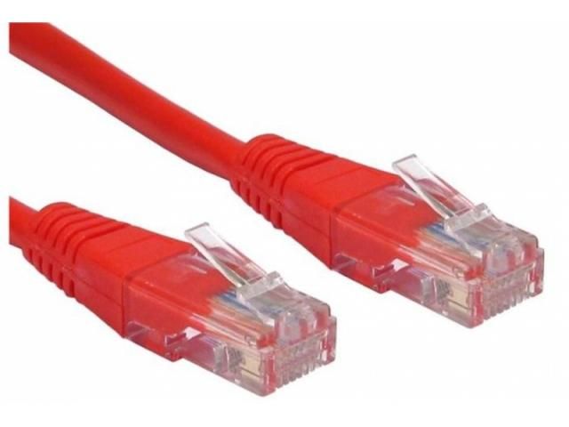 Patch cord UTP Spacer  RJ45, 3 m, rosu, cupru-aluminiu