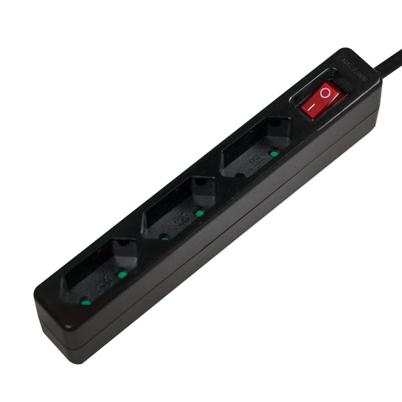 PRELUNGITOR LOGILINK, Euro skt x 3, conectare prin Schuko (T), cablu 1.5 m, 7.5 A, fara protectie, negru,  LPS230B  (include TV 0.75 lei)