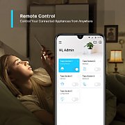 PRIZA inteligenta TP-LINK, Schuko x 1, conectare prin Schuko (T), 10 A, programare prin smartphone, Bluetooth, WiFi, alb  Tapo P100(4-pack)  (include TV 0.15 lei)