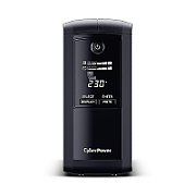 UPS Cyber Power VP1000ELCD, 1000 VA, 550 W, cu management, line-interactive, 4x Schuko, 1x C14, 1x RJ45, Sealed Lead-acid, LCD, Tower, Negru