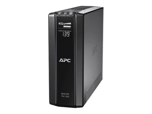 UPS APC BR1500G-FR, 1200 VA, 865 W, 6x Schuko, 24V 9Ah Lead–acid, LCD, Tower, Negru