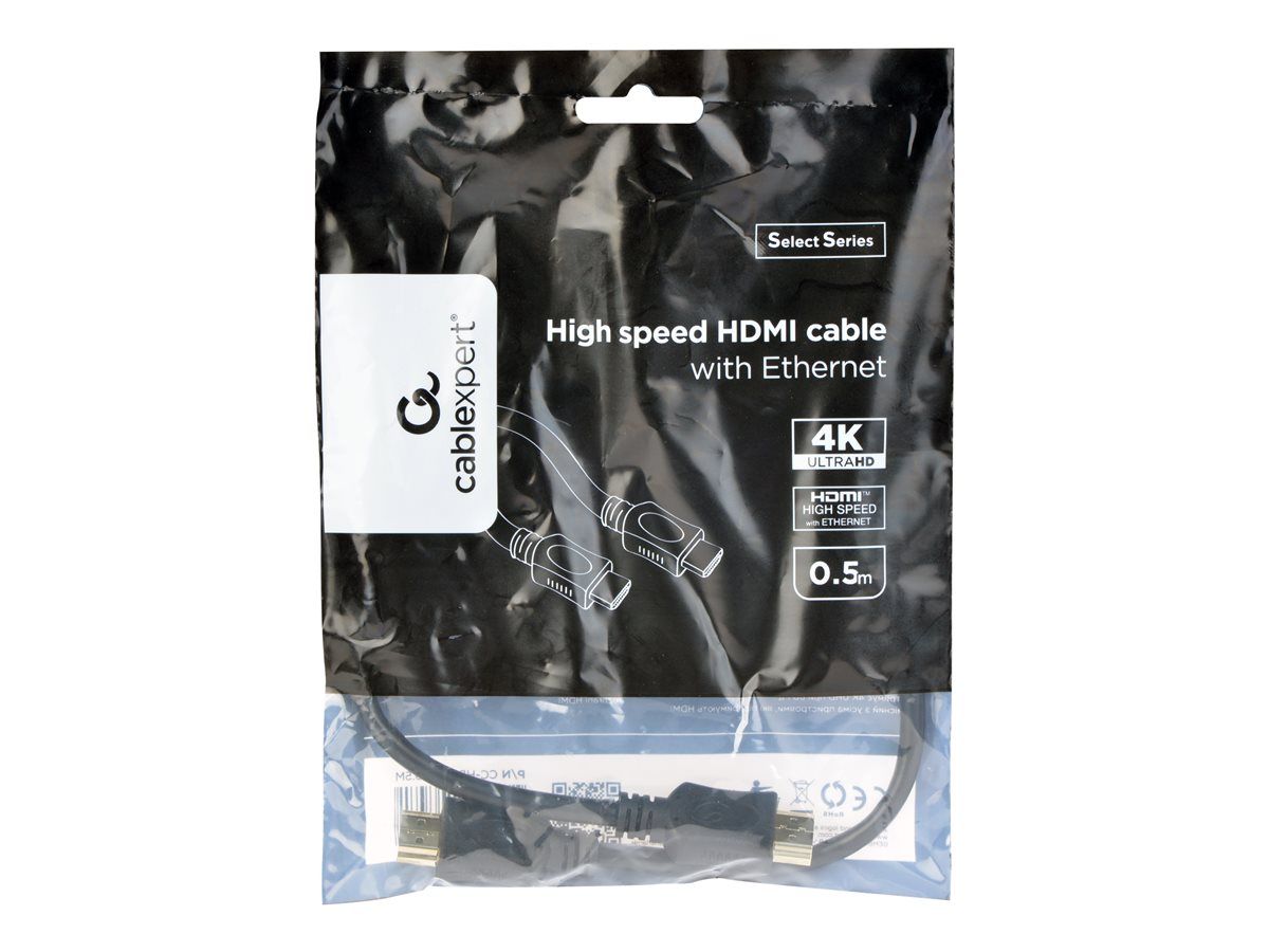 Cablu video Gembird  HDMI (T), 50 cm, negru