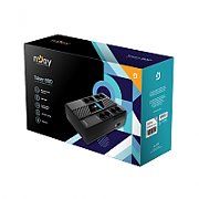 UPS nJoy UPCSBLS680TTOAZ01B, 800 VA, 480 W, cu management, line-interactive, 8x Schuko, 2 minute 30s (50% sarcina), Negru