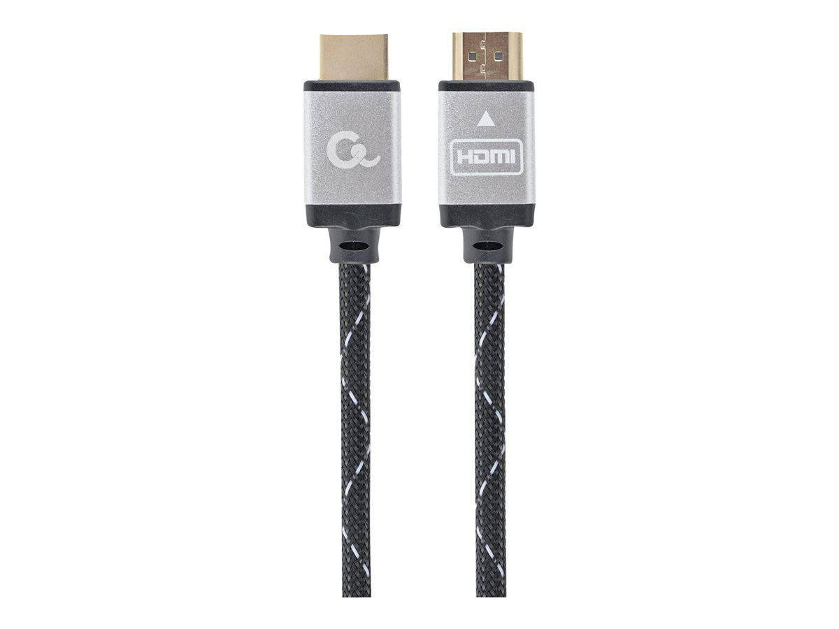 CABLU video GEMBIRD, HDMI (T) la HDMI (T), 3m, premium, conectori auriti, rezolutie maxima 4K (3840 x 2160) la 60 Hz, negru,  CCB-HDMIL-3M  (include TV 0.75 lei)