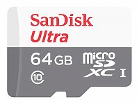 Card de Memorie SanDisk Ultra microSD, 64GB, Class 10