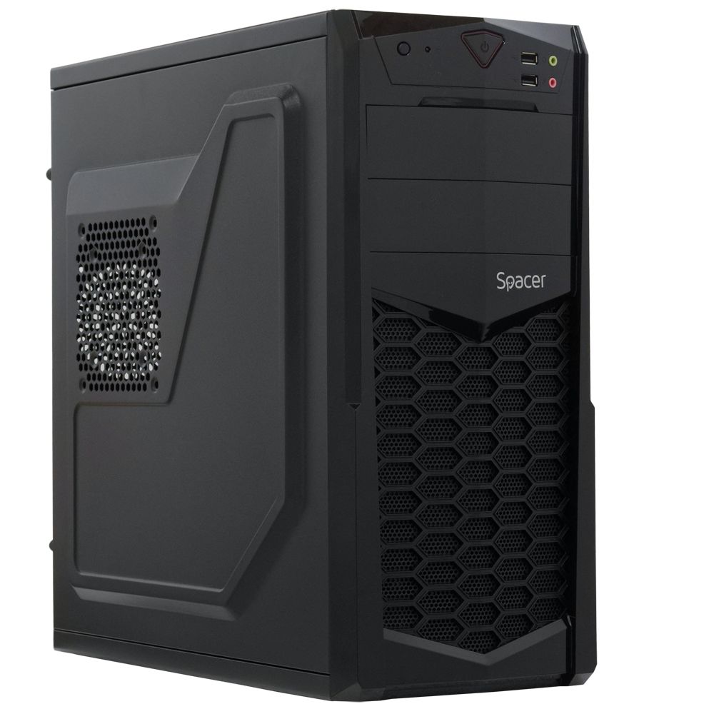 CARCASA  SPACER, Middle Tower, ATX,  KRYPTON , fara sursa, USB 2.0 x 2, Jack 3.5mm x 2,   SPC-KRYPTON