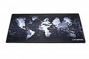 WORLD, 90 x 40cm, baza cauciucata, suprafata textila, margini cusute, Negru