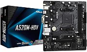 Placa de baza ASRock A520M-HDV, socket AM4, 2x DDR4 UDIMM, 4x SATA, 1x NVMe, 12x USB-A, mATX