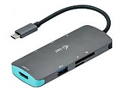 ITEC C31NANODOCKPD i-tec USB-C Metal Nano Docking Station 1x HDMI 4K Ultra HD 30Hz 3x USB 3.0 1x PD