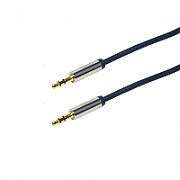 CABLU audio LOGILINK stereo (RCA T/T), 2m, conectori auriti, negru  CA1204  (include TV 0.75 lei)