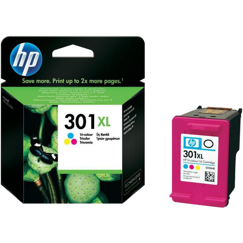 Cartus cerneala HP CH564EE ,Color ,8 ml ,Original (301xl)