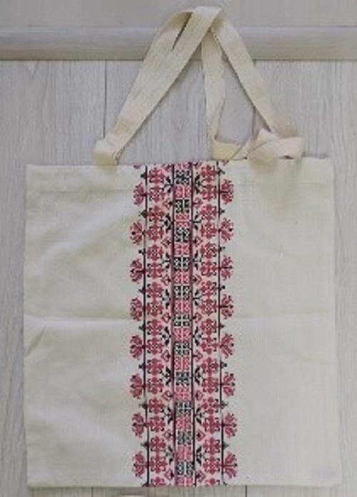 Sacosa Heinner cumparaturi bumbac cu print