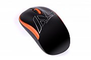 MOUSE A4tech, PC sau NB, wireless, 2.4GHz, optic, 1000 dpi, butoane/scroll 3/1, , negru / portocaliu, 45507104  G3-300N-BO  (timbru verde 0.18 lei)