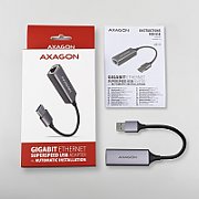 ADE-TR Adaptor retea USB3.2 Gen 1 Tip A la Gigabit Ethernet 10/100/1000, Metalic, Gri