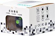 CUB ANTISTRES SPACER, FIDGET, black cu butoane green,  SP-CUBE-FGET