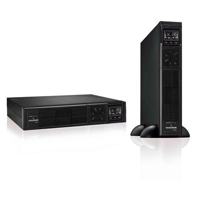 UPS AlanTec FGCEDP1202RTIEC, 1200 VA, 1000 W, on-line, 8x C13, 1x C14, 1x USB, Sealed Lead-acid maintenance-free, LCD, Tower/Rack 2U, Negru