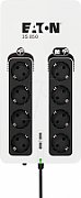 UPS Eaton 3S850D, 850 VA, 510 W, cu management, off-line, 8x Schuko, 1x USB, 12V 9Ah Sealed Lead-acid, LED, Brick, Negru/alb