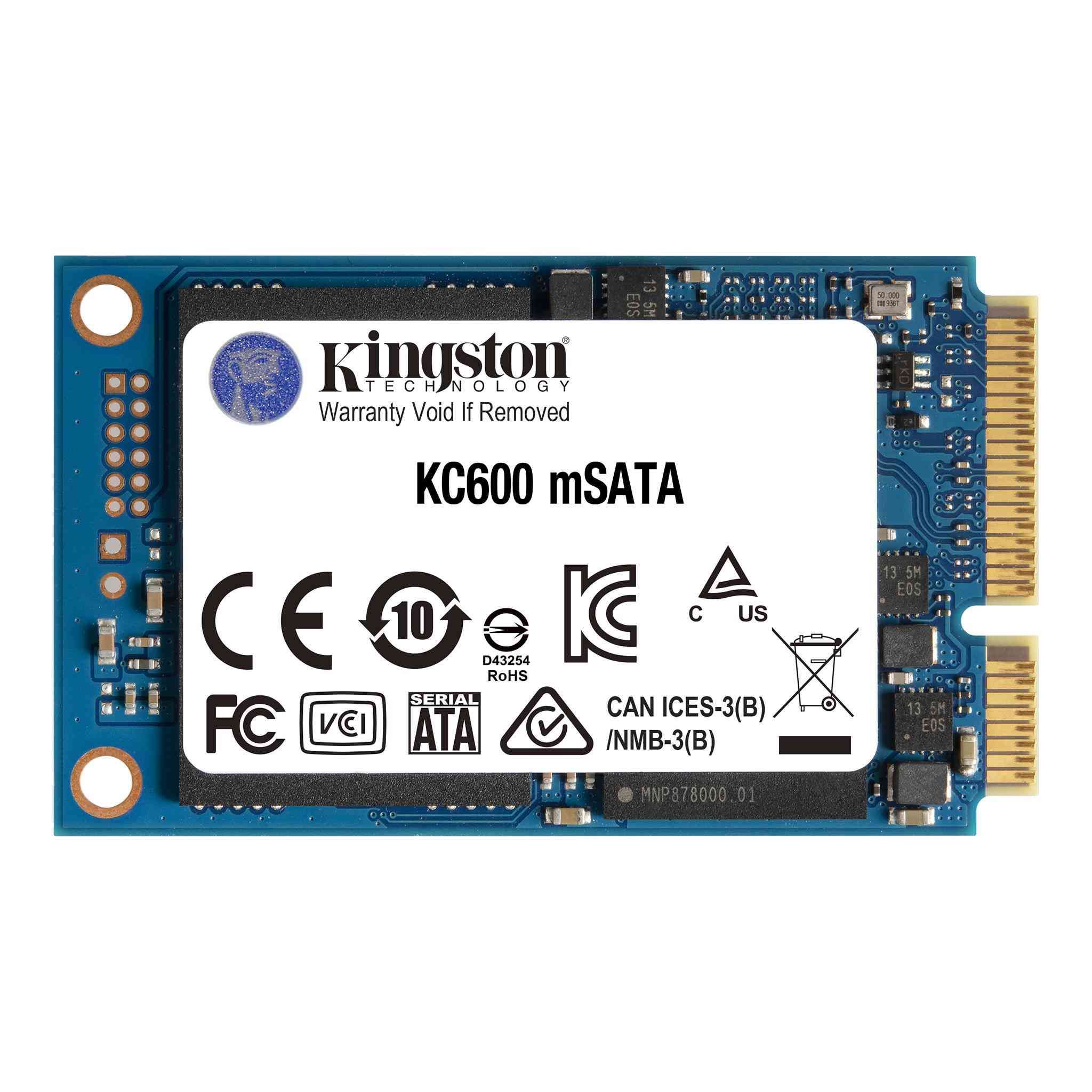 SSD Kingston KC600 512 GB SATA3 mSATA