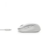 Mouse wireless Dell Premier MS7421W, reincarcabil USB-C, 2.4GHz&Bluetooth 5.0, multidevice, Argintiu