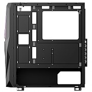 Carcasa nJoy CSMD-E000UFO-BL01B, Middle Tower, ATX, sursa Fara, Negru