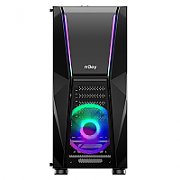 Carcasa nJoy CSMD-E000UFO-BL01B, Middle Tower, ATX, sursa Fara, Negru