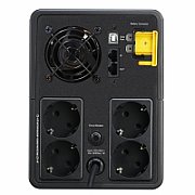 UPS APC BX2200MI-GR, 2200 VA, 1200 W, line-interactive, 4x Schuko, 1x RJ45, 1x USB, 24V 9Ah Baterie cu plăci de plumb şi acid, LED, Tower, Negru
