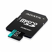 ADATA AUSDX512GUI3V30SA2-RA1 ADATA 512GB Premier Pro MICROSDXC. R/W up to 100/80 MB/s. with Adapter