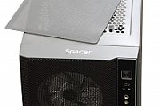 CARCASA  SPACER - gaming, Middle Tower, ATX,  RAINBOW , fara sursa, sticla securizata, 4 x fan, USB 2.0 x 2, USB 3.0 x 1, mesh, fan controller (inclusiv RGB), telecomanda,  SPCS-GC-RAINBOW