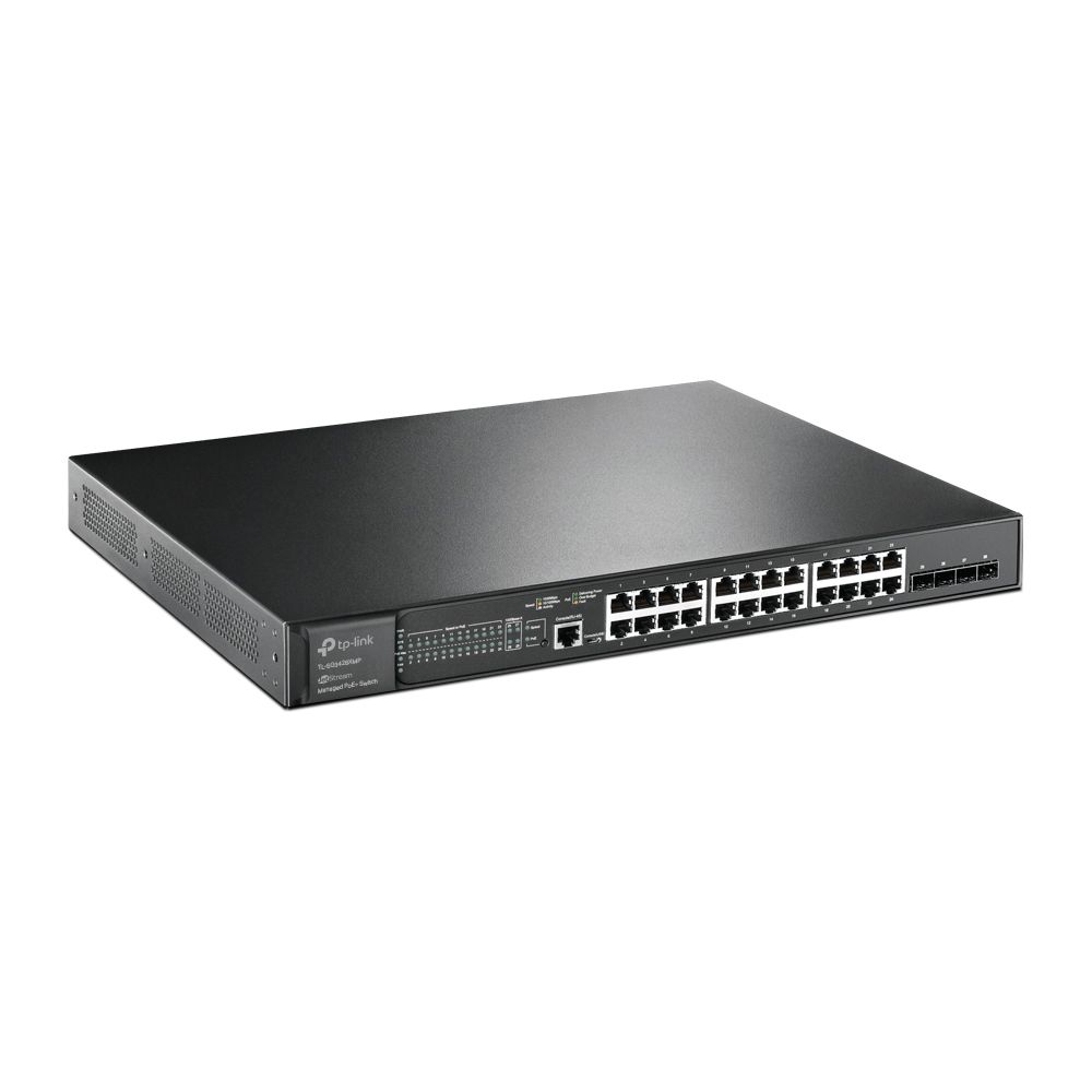 Switch TP-Link TL-SG3428XMP, 24 porturi 100 / 1000 / 10000 MBs