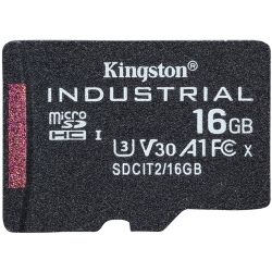 Card de Memorie MicroSD Kingston, 16GB, Adaptor SD, Class 10