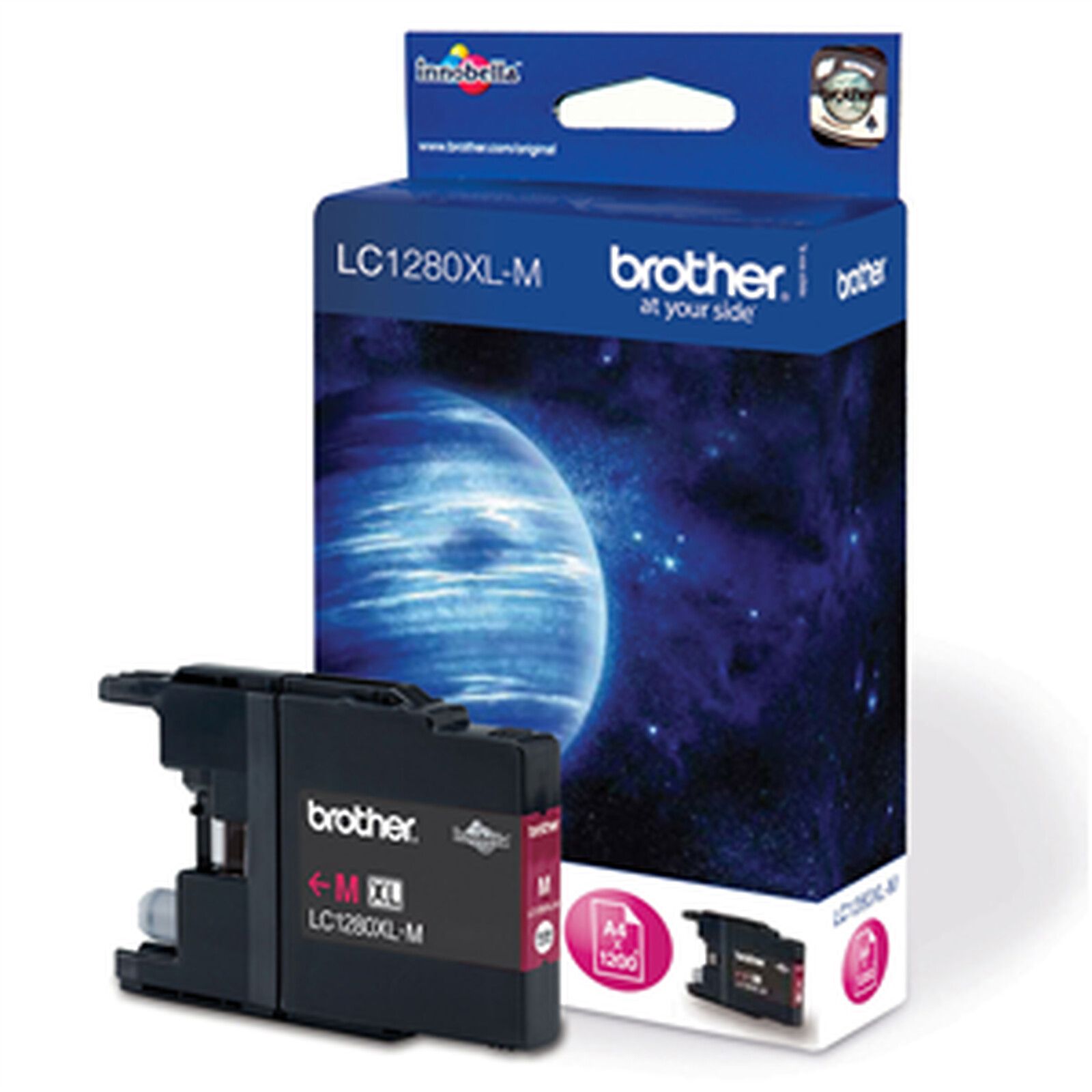 Cartus cerneala Brother LC1280XLM ,Magenta ,1200 pagini ,Original (LC1280XLM)