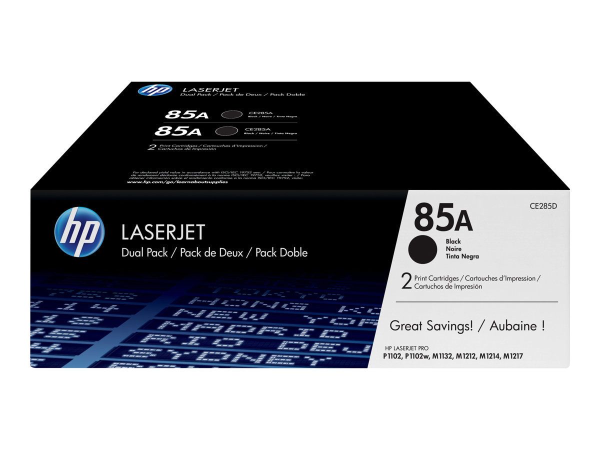 Cartus toner HP CE285AD ,Negru ,2x1600 pagini ,Original (85A)