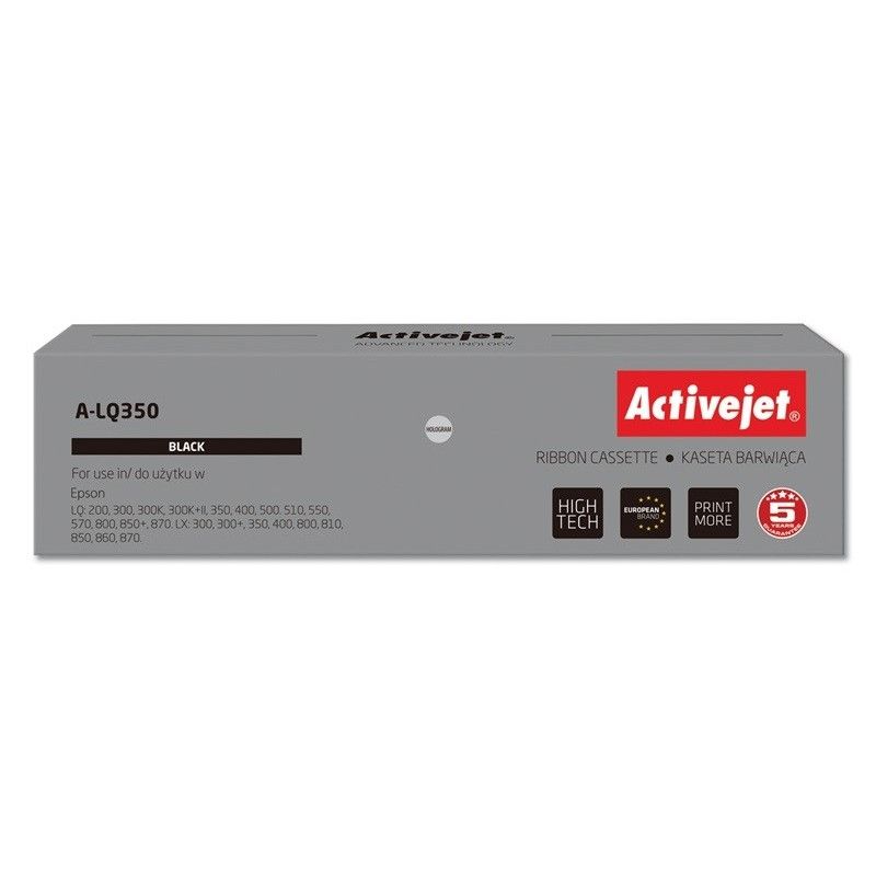 Ribbon Activejet A-LQ350 ,Negru (compatibil cu Epson s015633)