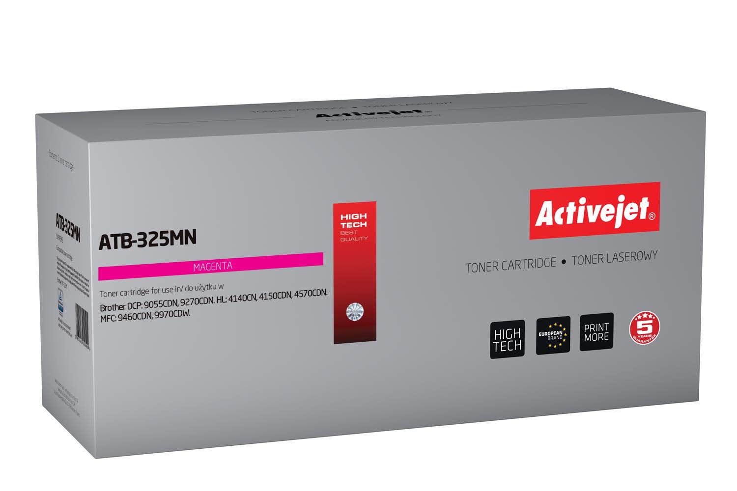 Activejet ATB-325MN toner for Brother printer Brother TN-325M replacement Supreme 3500 pages magenta