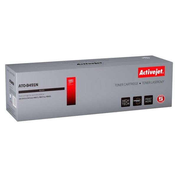 Activejet ATO-B491N toner for OKI printer OKI 44917602 replacement Supreme 12000 pages black