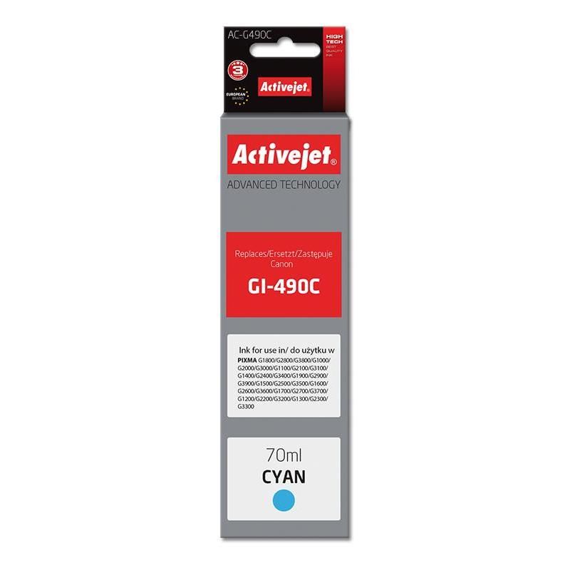 Cartus cerneala Activejet AC-G490C ,Albastru ,70 ml (compatibil cu Canon AC-G490C)