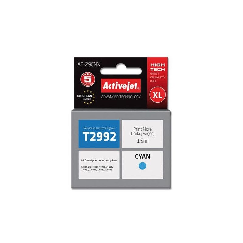Cartus cerneala Activejet AE-29CNX ,Albastru ,15 ml (compatibil cu Epson AE-29CNX)