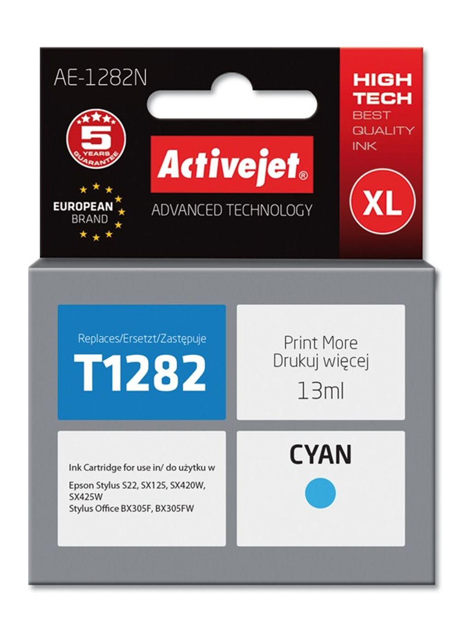 Cartus cerneala Activejet AE-1282N ,Albastru ,13 ml (compatibil cu Epson AE-1282N)