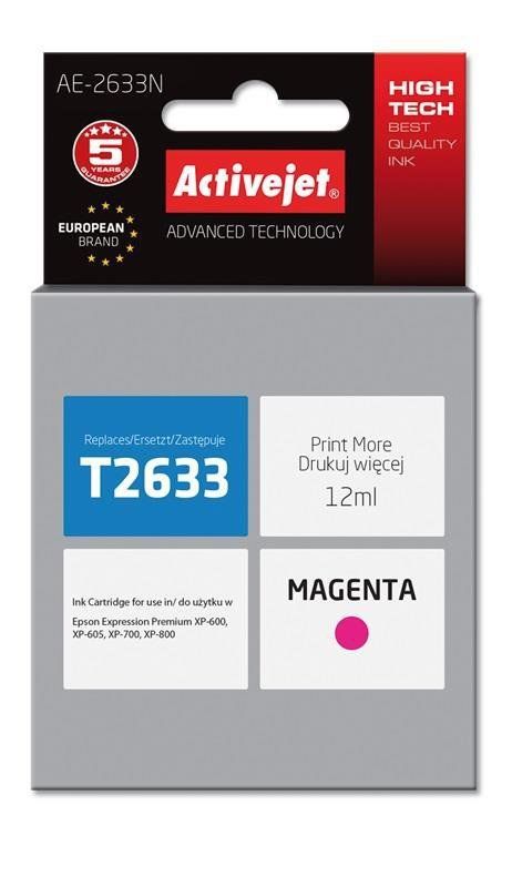 Cartus cerneala Activejet AE-2633N ,Magenta ,12 ml (compatibil cu Epson AE-2633N)