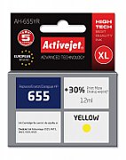 Cartus cerneala Activejet AH-655YR ,Galben ,12 ml (compatibil cu HP AH-655YR)