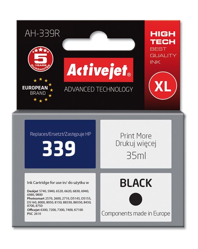 Cartus cerneala Activejet AH-339R ,Negru ,35 ml (compatibil cu HP AH-339R)