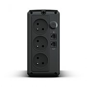 UPS Cyber Power UT850EG-FR, 850 VA, 425 W, cu management, line-interactive, 1x RJ45, 1x USB, Sealed Lead-acid, LED, Tower, Negru
