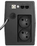 UPS PowerWalker VI 800 SCL FR, 800 VA, 480 W, cu management, line-interactive, 2x Schuko, 1x RJ45, 1x USB, 12V 9Ah Tower, Negru