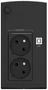 UPS PowerWalker VI 650 SB FR, 650 VA, 360 W, cu management, line-interactive, 2x Schuko, 12V 5Ah Tower, Negru