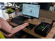 UPS Green Cell UPS07, 480 W, line-interactive, 6x Schuko, 1x USB, 12 V / 9Ah LCD, Brick, Negru