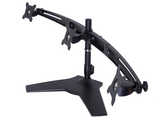 Suport 3 monitoare/LCD birou Multibrackets 4999,15 -24 , negru,3 brate,rotire +/- 90°,incl. vert.: +/- 20°,max. 8kg/brat